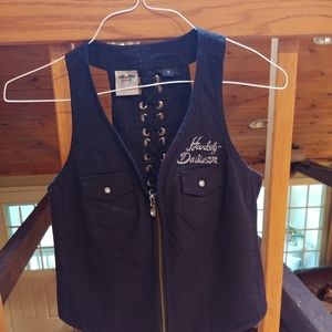 HD women's cotton zip vest. Size s